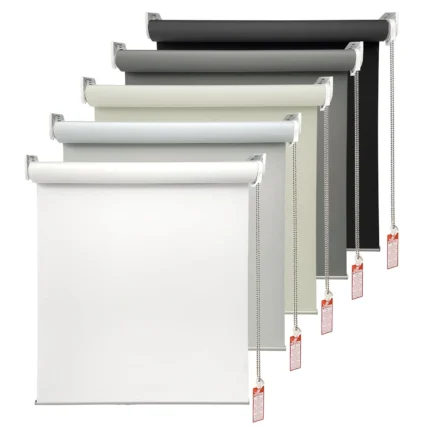 100% Blackout Roller blinds Single shades white colour