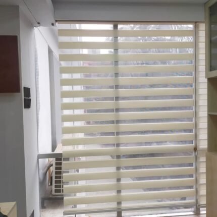 Vanilla Zebra Roller Blinds